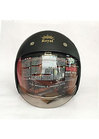 Mũ bảo hiểm 3/4 Royal M139 kính âm đen nhám - Tháo lót được - Kèm balo rút chống trầy thương hiệu