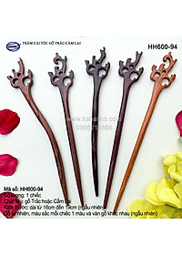 Trâm cài tóc bằng gỗ Cẩm Lai/Trắc (Đủ kiểu dáng) HH600 - phong cách cổ trang, điêu khắc sang chảnh HOT TREND cho nữ  - HAHANCO