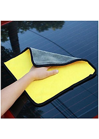 Khăn lau đa năng chất liệu Microfiber 2 mặt, Khăn siêu thấm không đổ lông chuyên dụng để lau nhà cửa, bếp, ô tô
