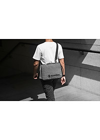 TÚI ĐEO CHÉO TOMTOC (USA) URBAN SHOULDER BAGS FOR ULTRABOOK 15″ GRAY (H14-E02G)