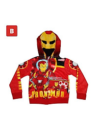 Áo khoác bé trai hình siêu nhân từ11kg-40kg. Chất thun hai da dày mịn - Kiến Lửa