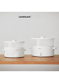 Nồi điện đa năng Bianco LocknLock EJP134IVY (5 lít), EJP124IVY (3 lít), Hàng Chính Hãng, Nấu nhanh, Phủ men sứ - JoyMall