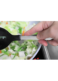 Muôi múc canh đầu silicone Echo Metal 25.5cm hàng nội địa Nhật Bản