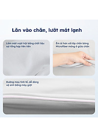 Chăn Lạnh Ice Blanket Ru9 | Mát Lạnh | Vải Sợi Tổng Hợp | 2m x 2m | Nguyên Liệu Từ Bông Microfiber | 3 Màu Sắc | Xanh Matcha, Xanh Biển, Xám