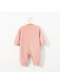 Body nhung lót lông mịn ấm cho bé trai bé gái 0-2 tuổi, bộ áo liền quần sơ sinh thu đông dày đẹp, mẫu mới xinh, mặc được đầy tháng, sinh nhật | MS15