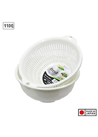 Bộ rổ chậu tròn Sanada Seiko, nhựa PP cao cấp bền đẹp và an toàn, cho thời gian sử dụng lâu dài - nội địa Nhật Bản
