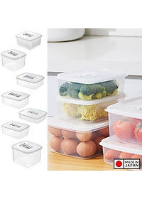 Combo 04 hộp bảo quản thực phẩm tủ lạnh, tủ đông 2000ml hàng nội địa Nhật Bản K151#