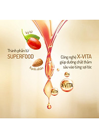 Dầu gội LASHE SUPERFOOD phục hồi hư tổn 640G