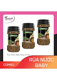 Thức ăn bò sát Rùa Nước nhãn GREENABC – Cung cấp protein, canxi, lipid giúp tăng kích thước, mai cứng - Hộp 50g và 230g