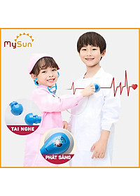 Bộ đồ chơi bác sĩ sỹ cho bé gái trai khám bệnh răng nha khoa cao cấp - Áo bác sĩ y tá hướng nghiệp MySun