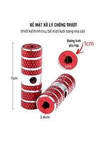 Bộ 2 Ty Gác Chân Sau Xe Đạp Chất Liệu Nhôm (đường kính lỗ 1cm) cho xe đạp MTB, xe địa hình chống trượt, chắc chắn Mai Lee