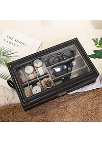 Hộp Để Đồng Hồ Và Mắt Kính 1 Tầng SAIKE SAIKE S632 Bọc Da Pu