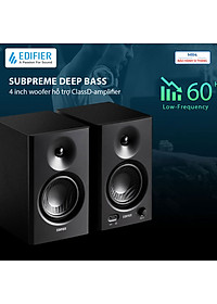 Loa kiểm âm Edifier MR4 Xử lý tín hiệu số Đầu vào TRS balance - Hàng chính hãng