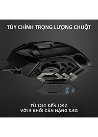 Chuột game hiệu suất cao Logitech G502 Hero RGB Lightsync - Hàng chính hãng