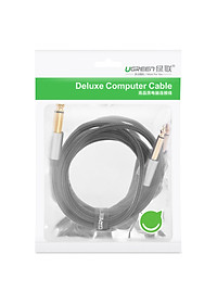 Cáp âm thanh stereo 2 đầu đực chuẩn jack 6.5mm dài 5m UGREEN AV128 40813 - Hàng chính hãng