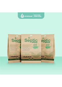 [Combo Tiện Lợi] Gói Men Bể Phốt EcoClean Septic - Men Vi Sinh Xử Lý Hầm Cầu, Bể Phốt Đầy, Tràn - Túi Gói 100gram