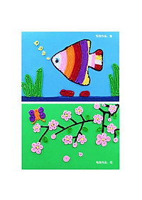 Set 12 cuộn len mix màu để làm đồ handmade, trang trí, làm đồ chơi mầm non