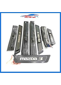Ốp bậc cửa nẹp bước chân TITAN ô tô Mazda 3 2020-2021-2022 chống trầy bảo vệ xe