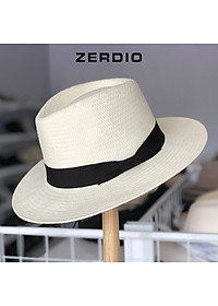 Mũ Phớt Cói Panama Nam Nữ Vành Rộng 7CM MP046