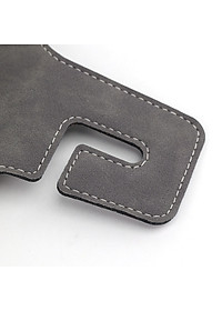 Móc Treo Đa Năng Có Hộc Đựng Ly Trên Ô Tô CIND BO-L021 Bằng Kim Loại Bọc Da Lộn Màu Xám Sang Trọng Cho Nội Thất Xe - Nhập Khẩu Chính Hãng