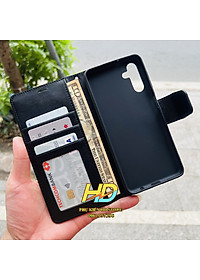 Bao Da Dạng Ví Dành Cho SamSung Galaxy A13 5G Chính Hãng Hanman có quai gài, Ngăn ví tiền, ngăn đựng thẻ - Hàng Chính Hãng