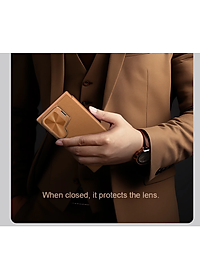 Bao da chống sốc cho Samsung Galaxy S24 Ultra, S24 Plus, S24 trang bị nắp bảo vệ Camera hiệu Nillkin Qin Pro (ngăn đựng thẻ ATM Name Card, chất liệu da cao cấp, thiết kế thời trang cá tính) - Hàng nhập khẩu