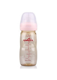 Bình sữa Pesu cổ rộng Spectra 260ml có núm ti