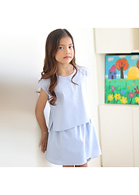 Set Đầm Bé Gái Kika Áo Liền Tay Chân Váy Rời K088