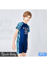 Đồ bơi bé trai 2 mảnh, size vừa từ 14-30kg, mẫu thể thao khỏe khoắn, chất thun bơi co giãn đa chiều, chống nắng bảo vệ làn da trẻ | BT41