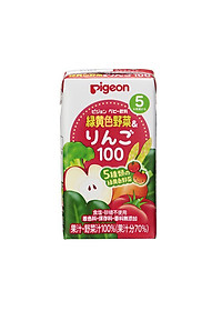 Nước ép táo và rau củ Pigeon 125ml x 3 hộp (dành cho bé từ 5 tháng)