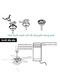 Bộ mạch điều khiển quạt trần từ xa - Remote điều khiển từ xa cho quạt trần