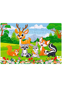 04 bộ tranh xếp hình 35 mảnh khổ A4 20x30cm – đồ chơi trí tuệ cho bé từ 2 tuổi – Combo 7