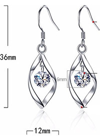 Bông Tai nữ móc xoắn tình yêu mix đã nhân tạo siêu quyến rũ