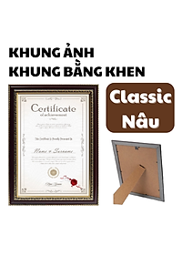 Khung ảnh A4 - khung bằng khen A4 - kiểu classic hoa văn nổi họa tiết đơn giản, khung ảnh phong cách Nhật Bản màu sắc nhẹ nhàng sang trọng 