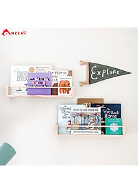 Kệ gỗ treo tường trang trí, kệ gỗ treo tường chữ u trang trí phòng khách, phòng ngủ