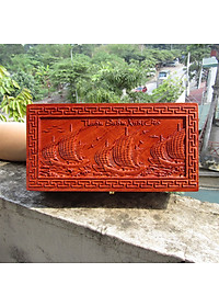 Hộp Đựng Trang Sức , Dấu Giám Đốc Gỗ Tự Nhiên Lót Nhung Đỏ Chính Hãng TOKDODO