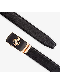 Thắt lưng nam, dây nịt nam da bò Saffiano 3 lớp Bụi Leather L106 - Khóa tự động, nhiều mặt khóa tùy chọn - Bảo hành 12 tháng