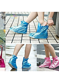 Ủng bọc giày đi mưa chất liệu nhựa dẻo siêu bền đẹp chống trơn trượt - xanh