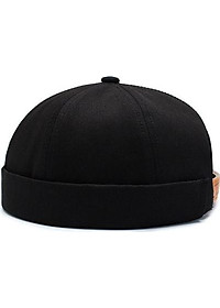 Mũ tròn Miki màu trơn phong cách cổ điển độc đáo – thêu chữ kiểu dáng đơn giản