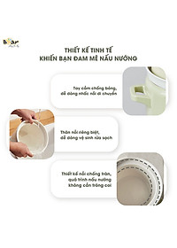 Nồi Chưng Yến Nấu Cháo Kho Cá Bear SB-NNC20 - Bản Tiếng Việt Dung Tích 2 Lít Công Suất 175 W - Hàng Chính Hãng
