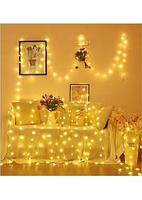 Đèn Led Trang Trí Bông Tuyết Dài 10M - 100 Bóng Trang Trí Noel Lễ Tết