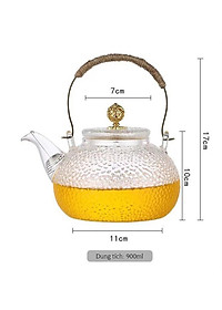 Bình Trà Cao Cấp Có Lõi Lọc Sang Trọng Thể Tích 700ml  – 900ml