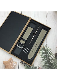 Dây Da Đồng Hồ Size 18mm 20mm 22mm Da Bò [Tặng Hộp Gỗ + Phụ Kiện]