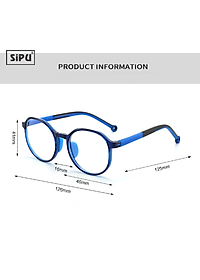 Mắt Kính Trẻ Em SiPU Chính Hãng MK14 Chống UV400 + Chống Ánh Sáng Xanh + Chống gãy - Bé Trai Bé Gái