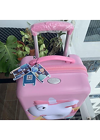 Vali Kéo Du lịch Trẻ Em MCN Beddy Bear 17 inch - họa tiết Kỳ Lân dập nổi 3D chống va đập, bánh xoay 360 - Khóa TSA cố định trên Vali - Bảo hành 5 năm MIỄN PHÍ