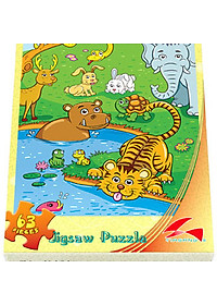 Tranh xếp hình Tia Sáng Muông thú sum họp ( 63 mảnh)