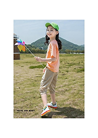 Set bộ quần áo trẻ em 18-45kg dành cho bé gái mẫu Hoa Vàng+ MI-ON. Thiết kế đẹp, chất liệu thoáng mát