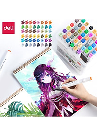 Bút Màu Marker Hai Đầu Cao Cấp Deli 70801
