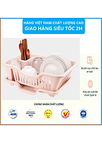 Rổ Úp Bát Tiện Ích Việt Nhật, Giá Để Bát Đĩa , Khay Úp bát, Có Lỗ Thoát Nước Tiện Ích Chất Liệu Nhựa PP An Toàn- Hàng Việt Nam