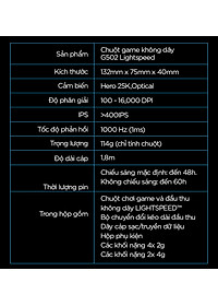 Chuột game không dây Lightspeed Logitech G502 - Hàng chính hãng